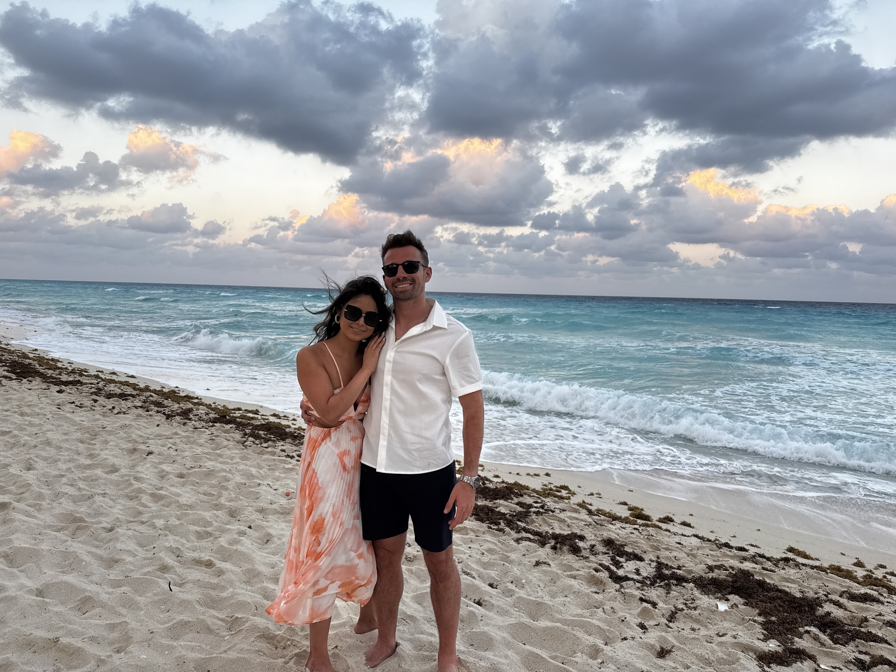 Pieter & Stephanie on the beach
